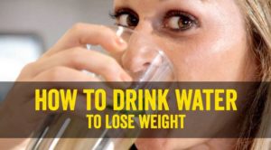 How to lose weight by drinking water